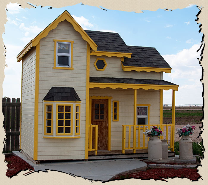 2 story outdoor playhouse