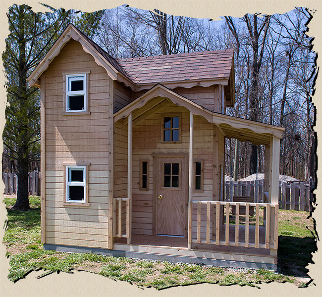 playhouse with porch swing