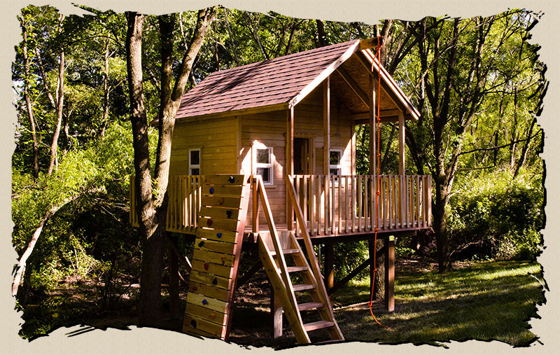 Image of backyard clubhouse