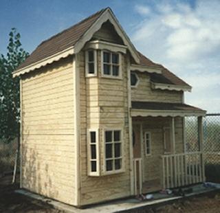 custom double bay window play house