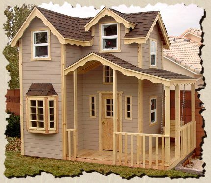 kids backyard playhouse