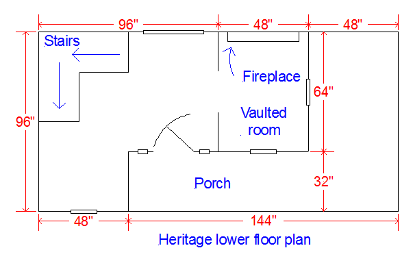 lower floorplan for heritage kids playhouse