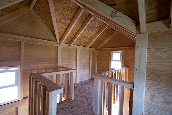 Inteior image of upper floor of playhouse