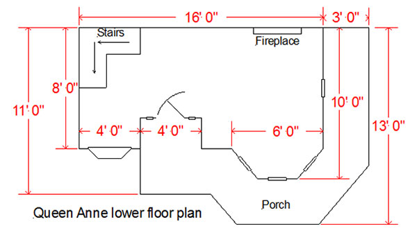 Image of lower floorplan for kids playhouse